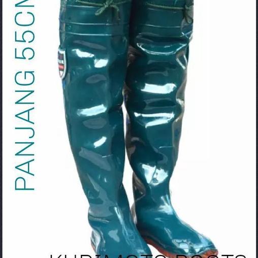 Sepatu Boot Karet Petani Sawah  Ternak Mancing 55Cm Celana Sepatu Boots 110 Cm Anti Lumpur