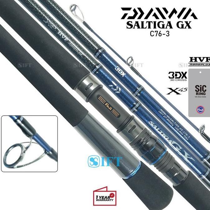 BEBAS ONGKIR - Joran DAIWA SALTIGA GX C | Fuji SiC + Seat | Popping Casting Laut [23]