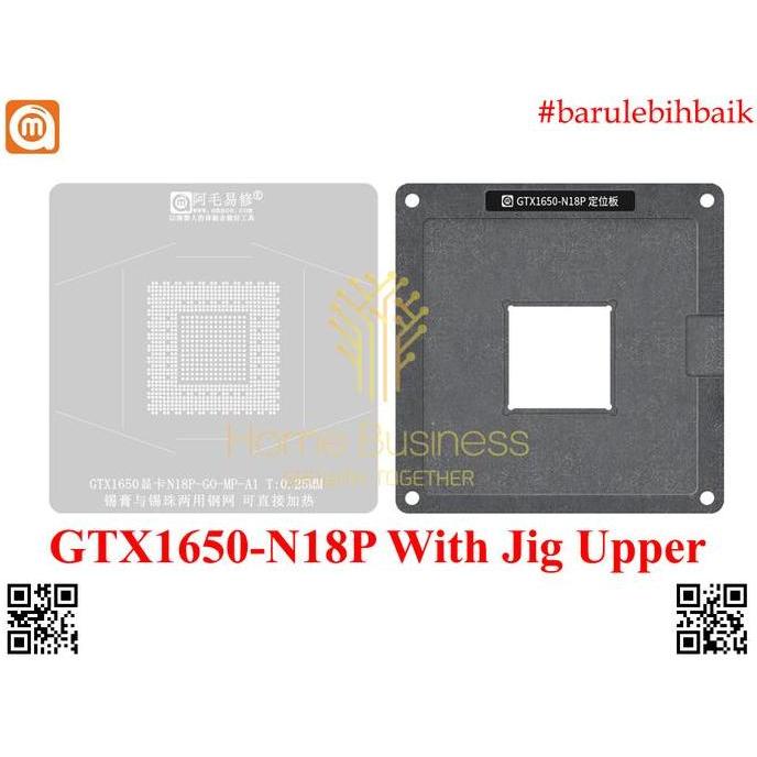 Amaoe Stencil Bga Reballing Gpu Nvidia Gtx1650 Gtx 1650 N18P N18P-Go-Mp-A1 Jig Upper Stencil Stensil