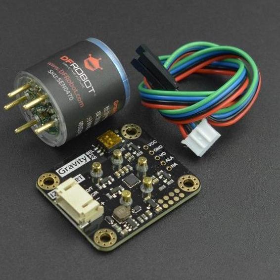 GRAVITY: FACTORY CALIBRATED ELECTROCHEMICAL SO2 SULFUR DIOKSIDA SENSOR (0-20PPM, I2C&UART) WE27