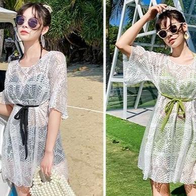 Safrinaaaa5 - Bikini Pantai Set Sexy Jaring Baju Renang Wanita Korea Swimsuit Import