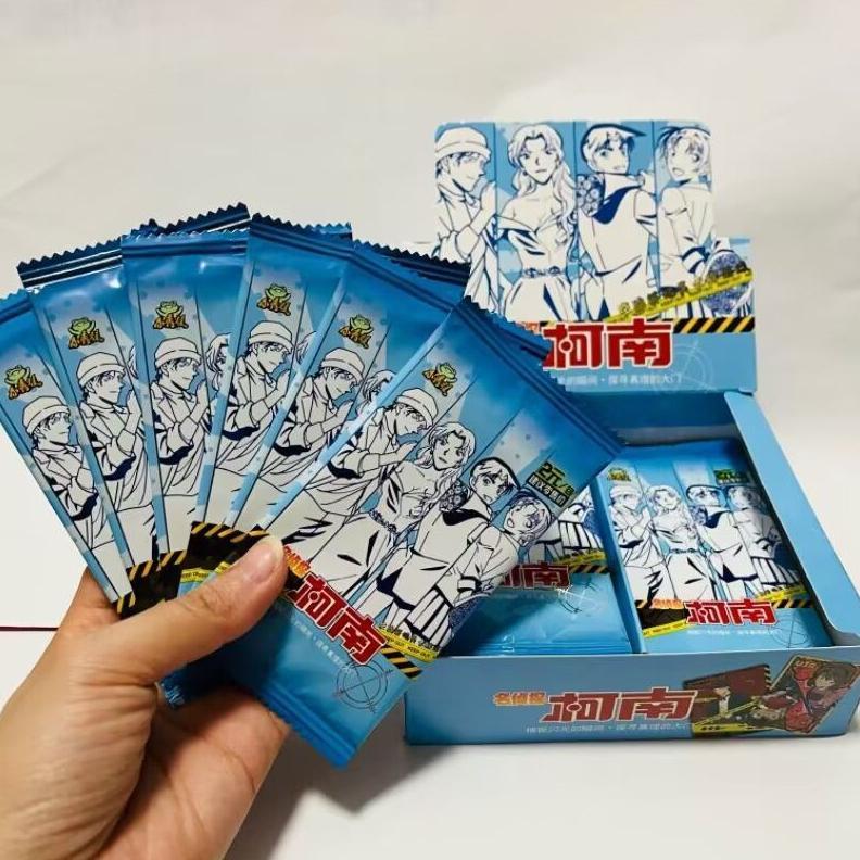 leles 150Pcs Detective Conan Lomo Card Kartu Koleksi Detective Conan Little Dinosaur Conan Collectio