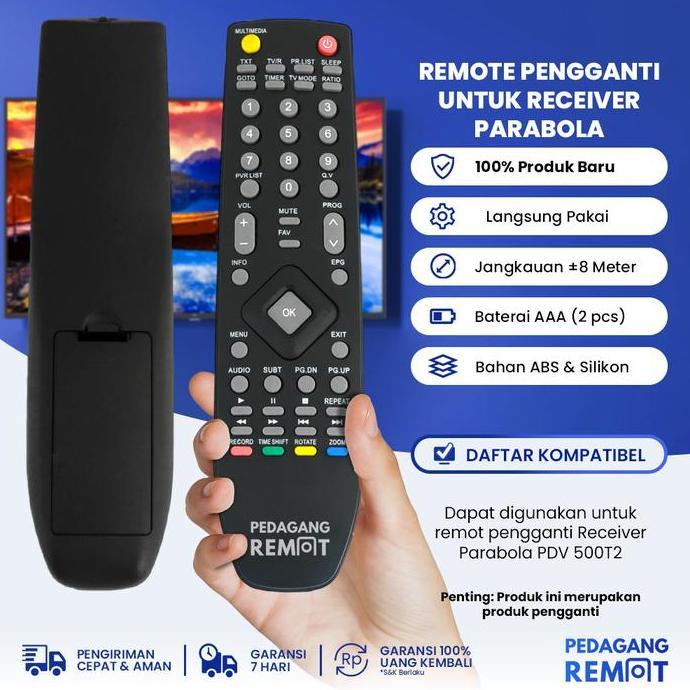Ready Remote STB Polytron PDV 500 T2 / Remot Set Top Box Polytron PDV 500