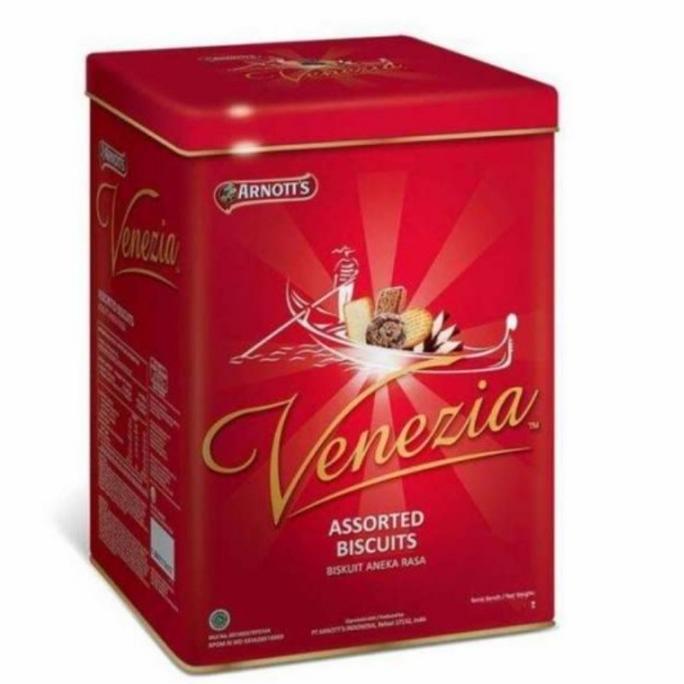 Arnotts Venezia Assorted Biscuits Biskuit Aneka Rasa Tin Kaleng 565Gr