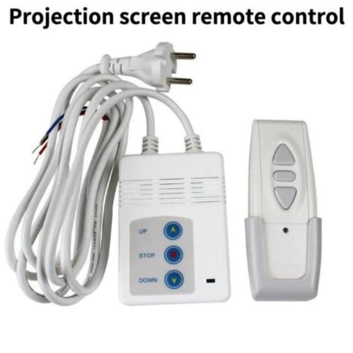 Receiver + Remot Screen Projector Motorize