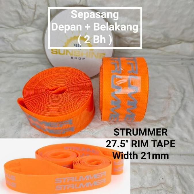 Ready Rim Tape Blebet Velg 27.5 STRUMMER / Rim Marset Sepeda MTB 27.5 Jumlah Sepasang 2 Bj