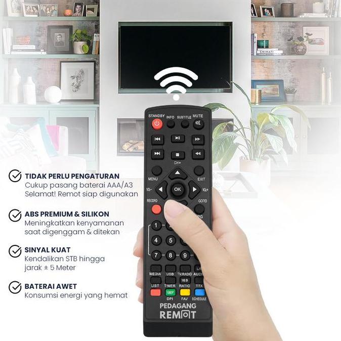 Ready Remot Remote STB Venus Cabai Rawit DVB T2 MPEG4