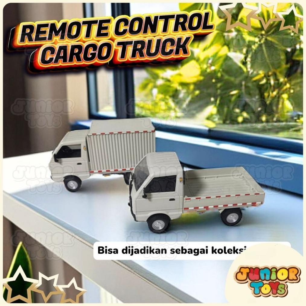 TERBARU MOBIL REMOTE CONTROL RC PICK UP BOX CARGO TRUCK MINIATUR CARRY APV MAINAN RC MOBILAN TRUK BA