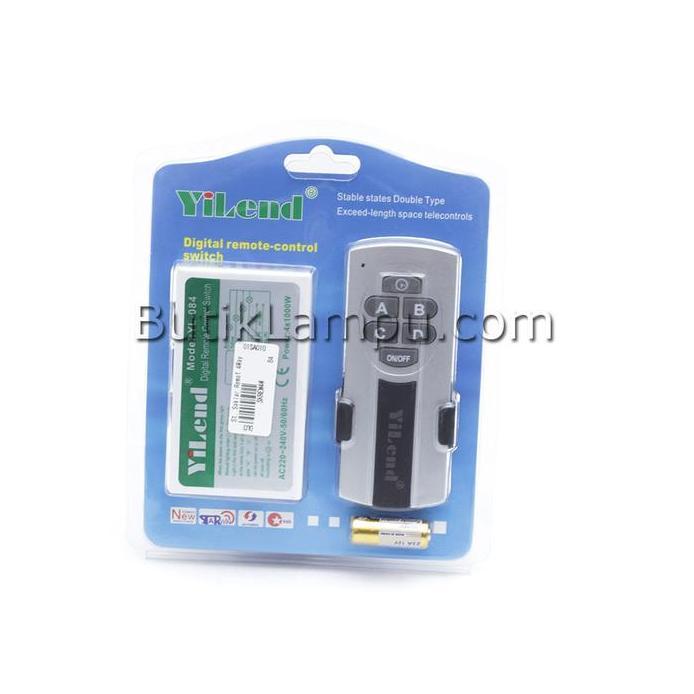 Saklar Remote / Remote Control Switch 4 Way - Yilend 4 Channel