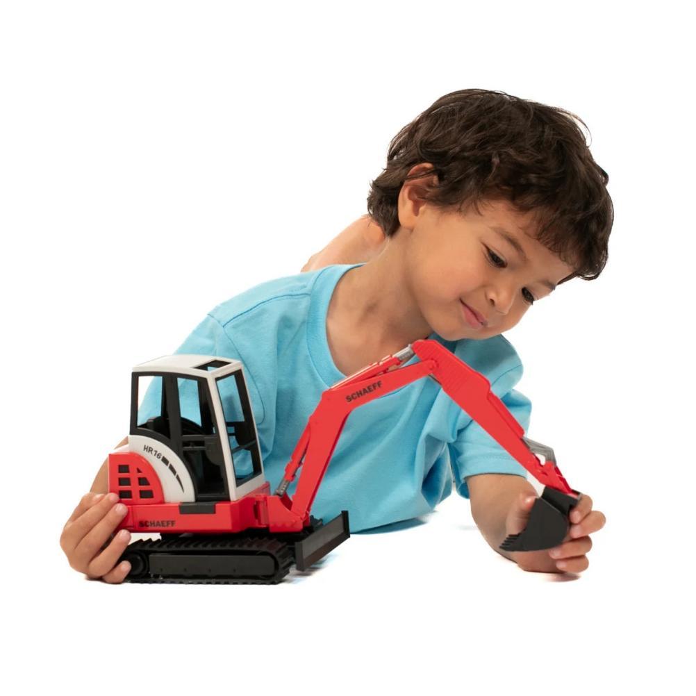 ORIGINAL Bruder 2432 Schaeff HR16 Mini Excavator - Mainan Miniatur Truk Konstruksi Alat Berat 2026