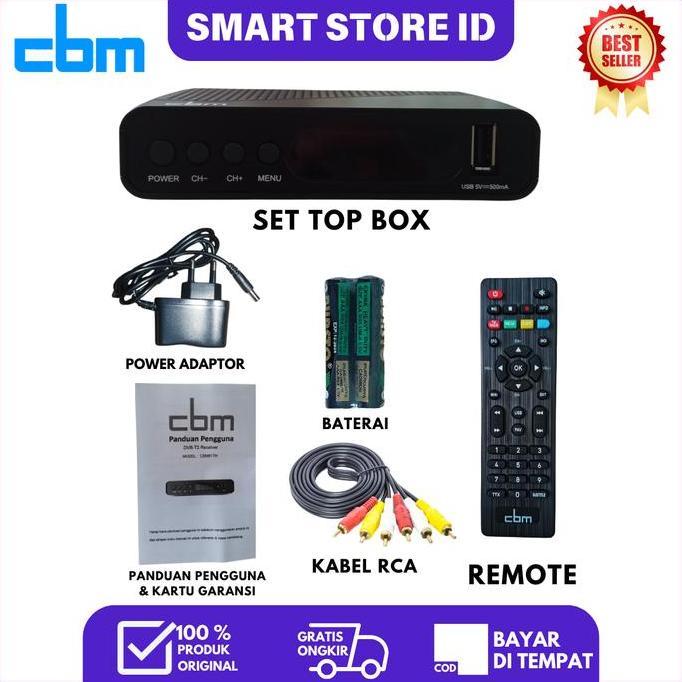 STB TV Digital Murah Terbaik CBM | Full HD 1080p, DVB-T2, USB Media Player, EPG 7 Hari Lengkap mxq p
