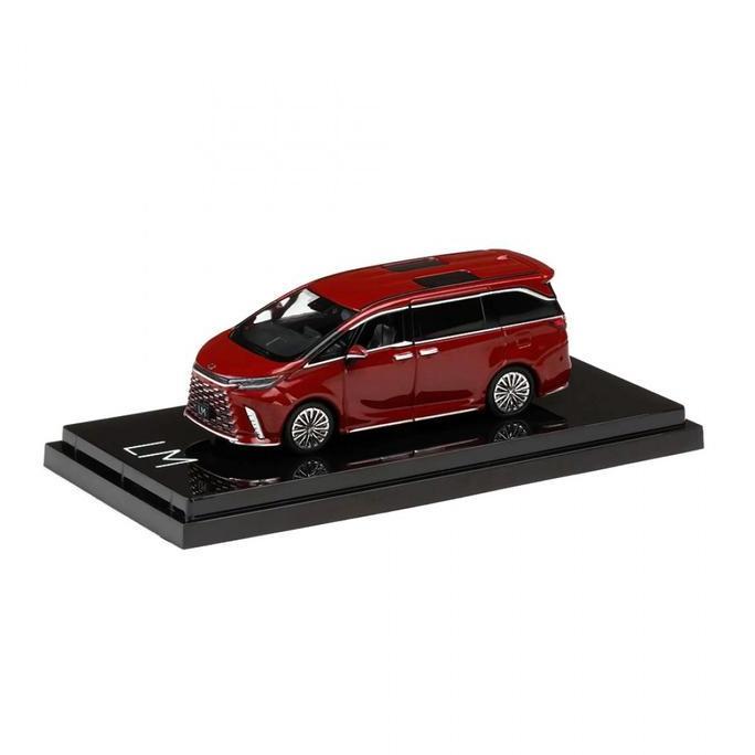HJ643076BR - 1/64 LEXUS LM 350H 7 SEATER RED DIECAST SCALE MODEL CAR A2158