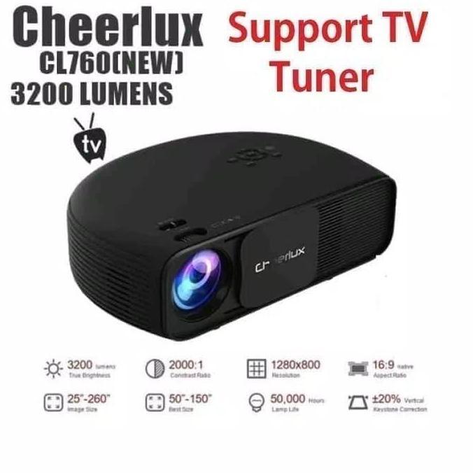 Projektor Cheerlux Cl760 3200 Lumens With Tv Tunner