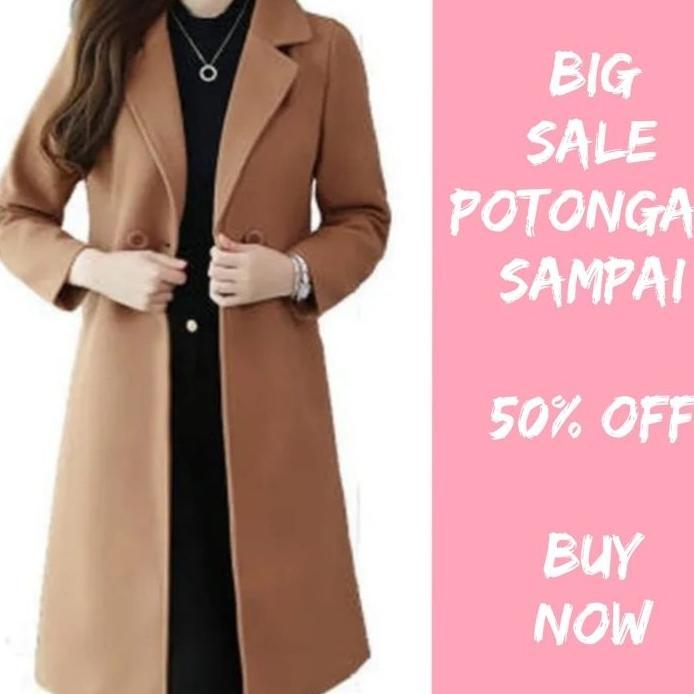 Blazer Wanita Blazer Outer  Cewe Jas Korea Terbaru Kekinian Cewek Casual Long Coat Pocket Fashion Wa