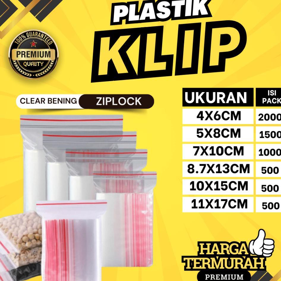 Plastik Klip Ziplock Bening /Plastik Packing Makanan/Zipper Bag/Plastik Food Grade