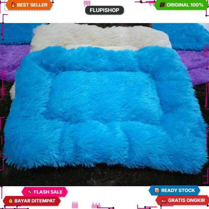 Kasur Kucing - Tempat Tidur Kucing - Kasur Bulu Korea Lagi Booming