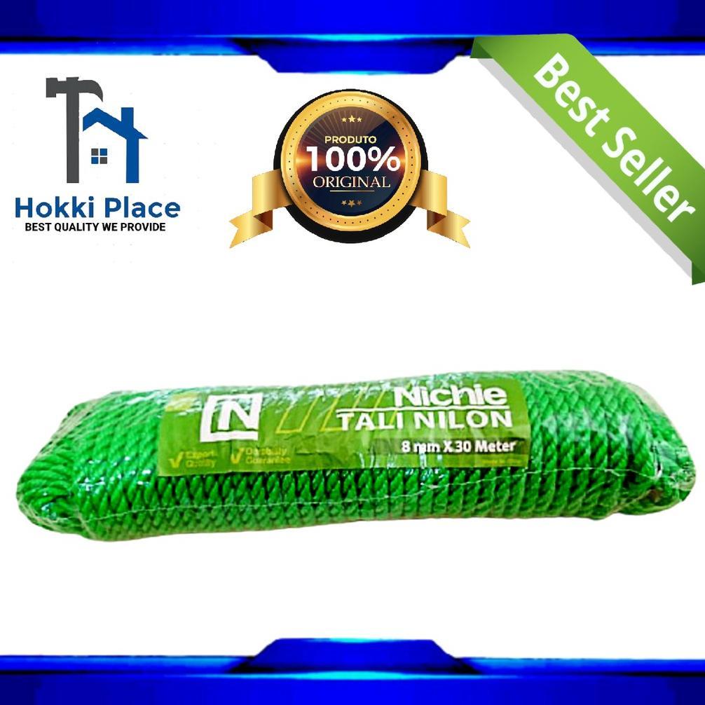 Tali Tambang Nilon Nichie Size 8Mm X 30 Meter Hijau Tali Nilon.