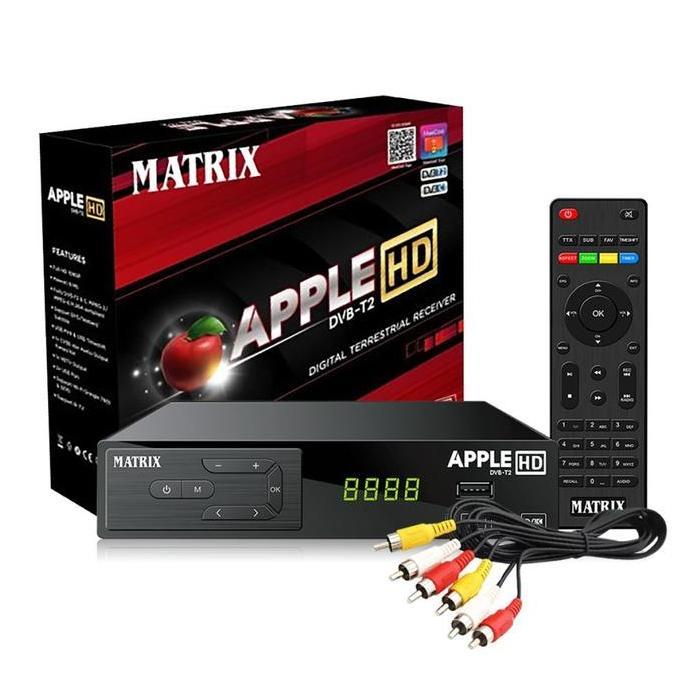 STB SET TOP BOX MATRIX APPLE HD + DONGLE WIFI MATRIX DVB T2