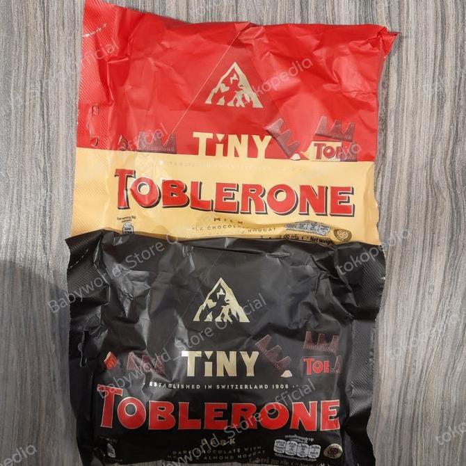 Toblerone Tiny Tini Mini Coklat Milk Chocolate / Dark Chocolate Import 200G