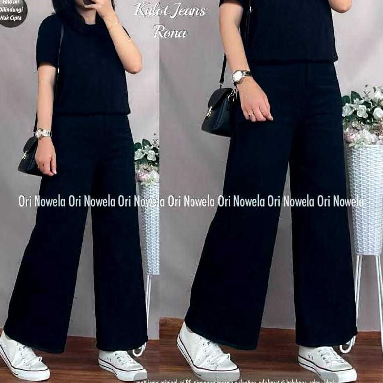 EXCLUSIVE AF HIGWAITSHIGH WAIST KULOT JEANS WANITA PREMIUM ASLI JEANS TEBAL