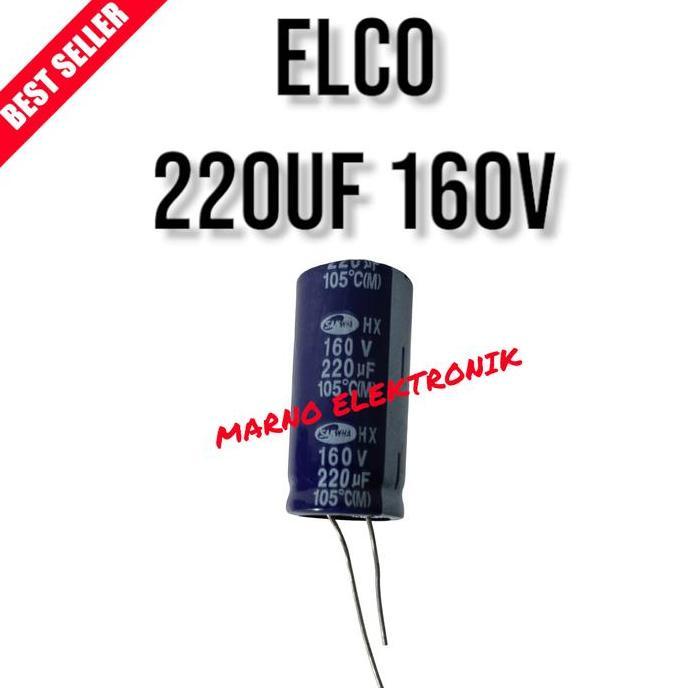 CAPASITOR KAPASITOR ELCO 220UF 160V 220 UF 160 V ASLI ORI ORIGINAL A2162