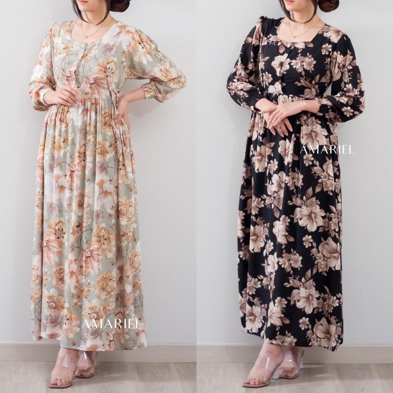 TERBARU AMARIEL TULSA DRESS DASTER NYAMAN BUMIL BUSUI FRIENDLY