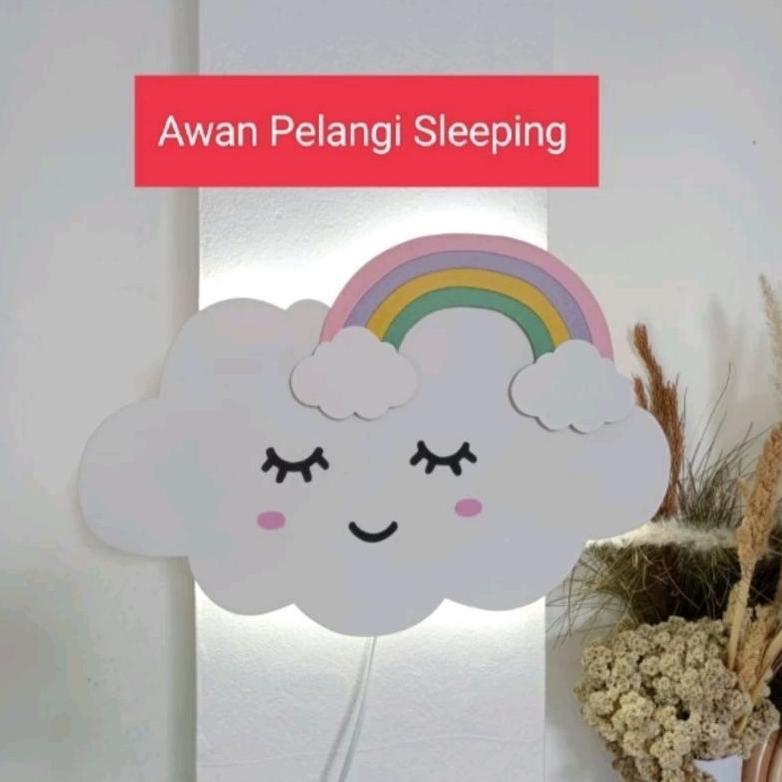 best deals (lampu awan pelangi) lampu tidur lampu kamar lampu remang lampu tidur anak lampu pelangi