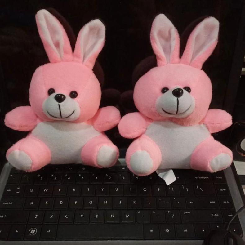 BIG PROMO BONEKA RABIET MINI BONEKA KELINCI 15CM HADIAH/CAPIT BAHAN VELBOA