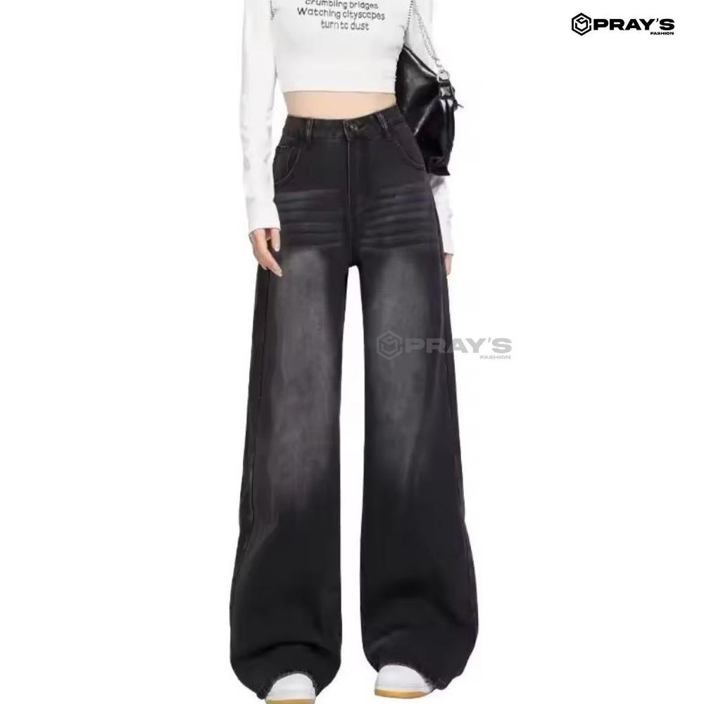 PROMO UNISEX BAGGY JEANS WANITA CELANA JEANS WANITA - CELANA LOOSE JEANS WANITA - KOREANS JEANS WANI