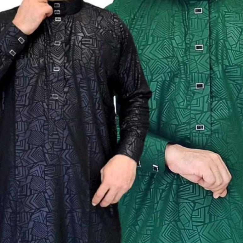 Cuci Gudang (Stok Gudang) Jubah Gamis Pria Sultan Remaja Dewasa Lengan Panjang Pakai Manset Kekinian