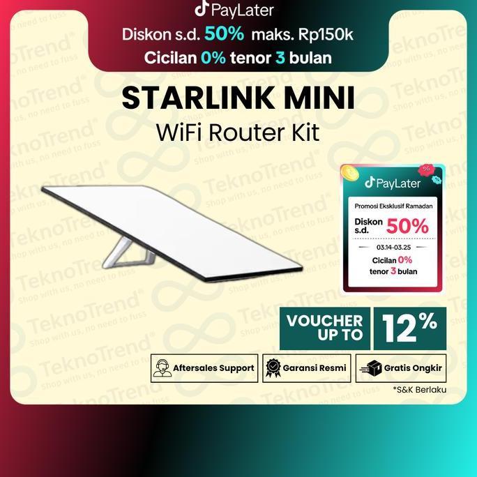 Starlink Mini Standard Kit (Internet Satelit) Originalll