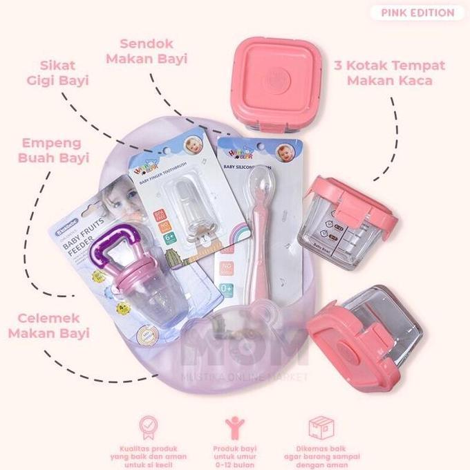 9in1 Baby Feeding Premium Set | Paket Lengkap Keperluan Mpasi Bayi 6Bulan | Paket Mpasi Anak | Paket