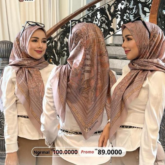 SERAYA SERIES BY JOURNEY SCARVES JILBAB MOTIF VOAL ULTRAFINE SHINY