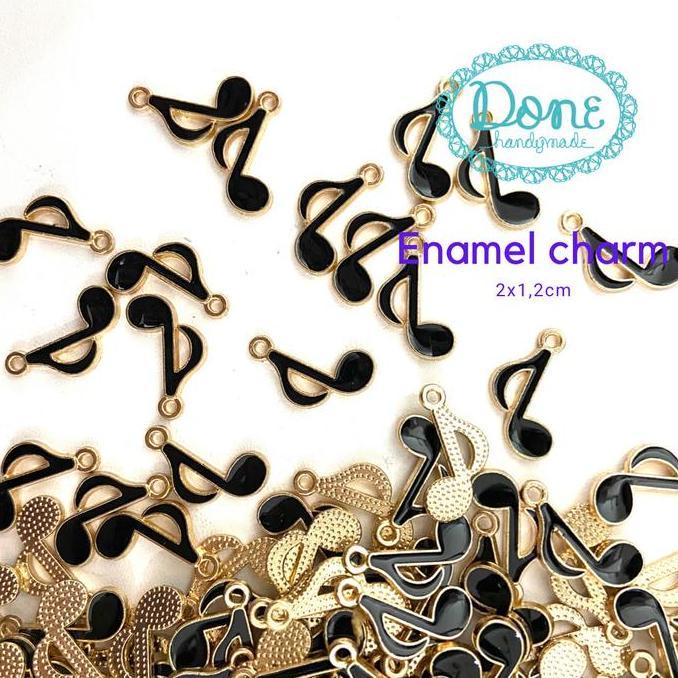 Music note enamel charm not balok nada lagu musik music stuff