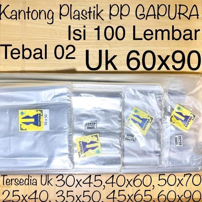 [isi100] Kantong Plastik Laundry PP Gapura 60x90 Tebal 02 60x90x02 60