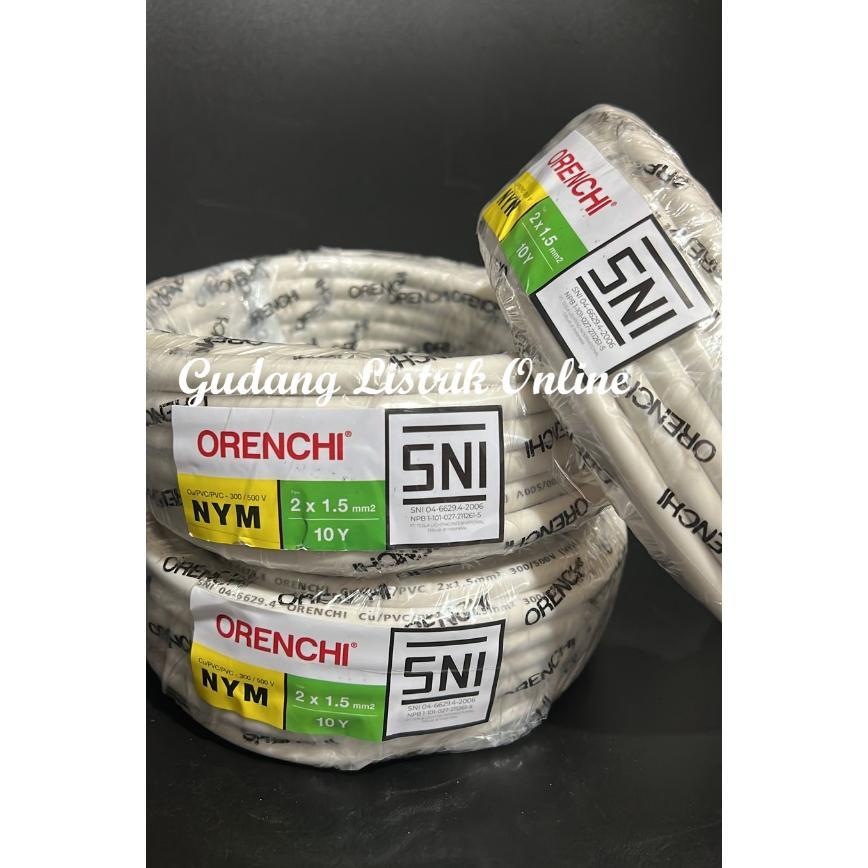 Nym Kabel Listrik Kawat Isi 2 Nym 2X1.5 Sni Kabel Putih Kabel Murah Sni