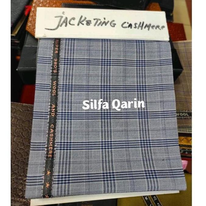 Kain Bahan Celana Kotak Semi Wool Jacketing England