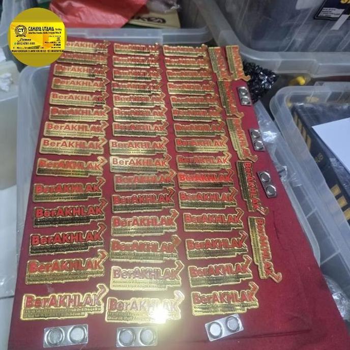 Ready PIN BERAKHLAK / PIN ASN 7 X 3CM