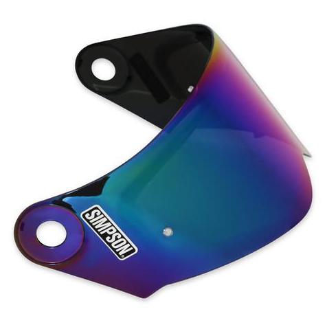 Simpson Darksome Iridium Oil Visor Helm