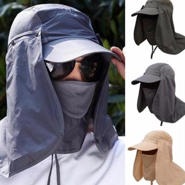 Topi Mancing Topi Masker Hiking Climbing Tentara Jepang
