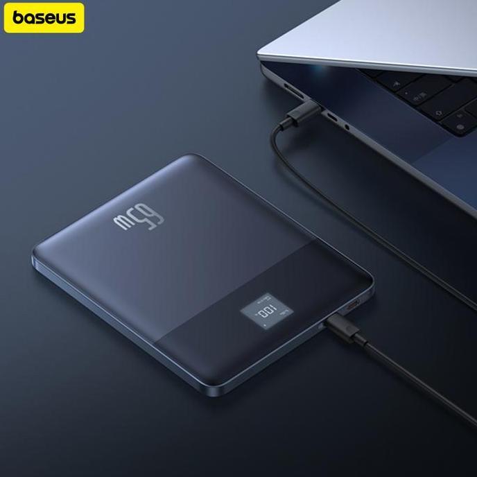 Paor- Baseus Blade2 65W Fast-Charging Powerbank 12000Mah With Cable Type C To C 100W - Baterai/Charg