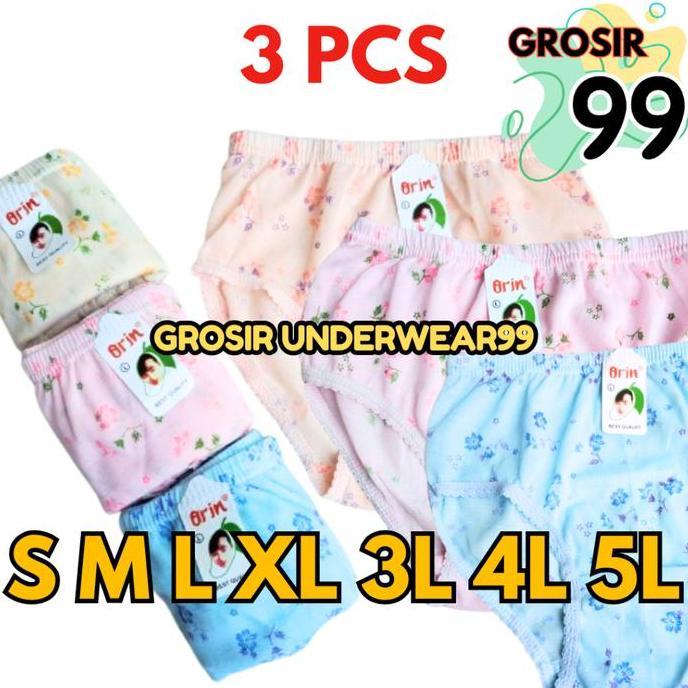 3 Pcs Celana Dalam Wanita ORIN | CD wanita Orin terlaris GROSIR99