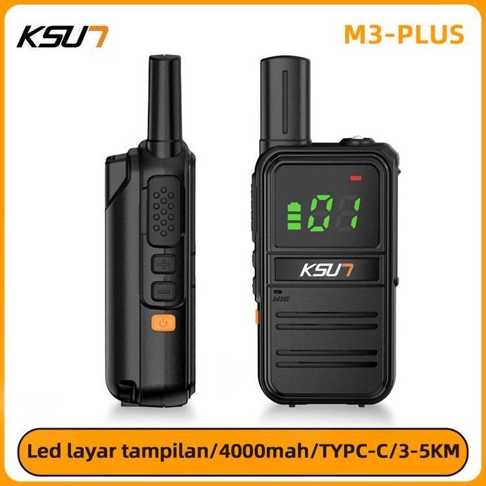 KSUN X-TFSI WALKEI TALKIE M3PLUS HT JARAK 3KM MINI HANDY TALKT 4000mAh
