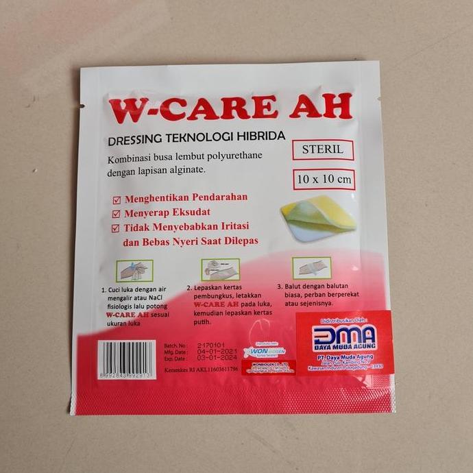 W CARE AH / W-CARE AH / WE CARE AH / Perban Luka Foam Dressing