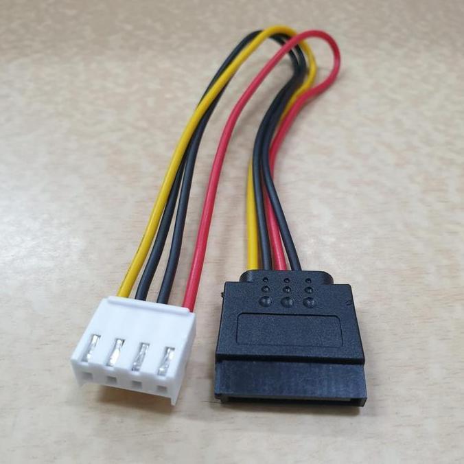 gomeya44 - kabel power sata for dvr nvr / kabel power dvr cctv mini pc 4pin small to 15pin hdd sata