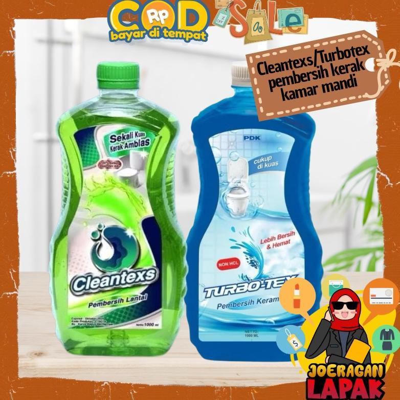 CLEANTEXS TURBOTEX PEMBERSIH KERAK KAMAR MANDI 1000 ML LANTAI CLEANTEX PORCELEN WASTAFEL MEMBANDEL M