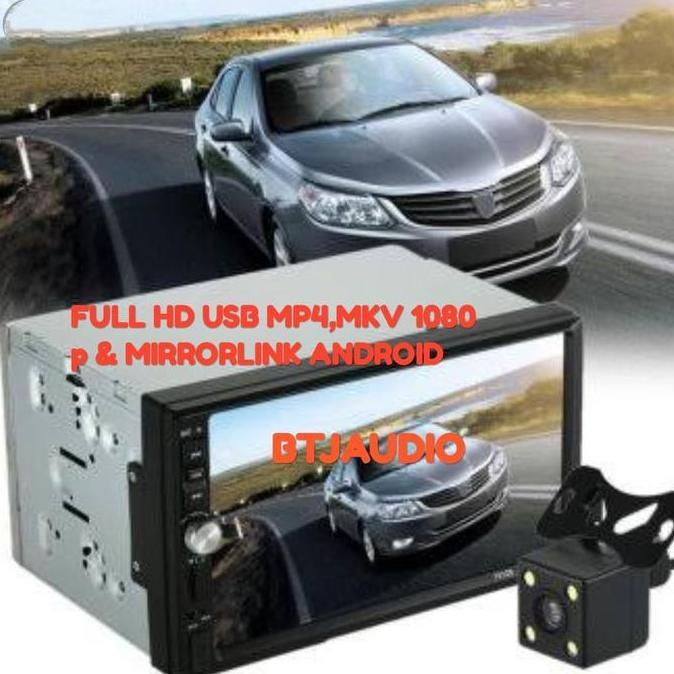 Promo Paket Tv Mobil Doubledin Layar 6,95" Plus Kamera Parkir Mundur