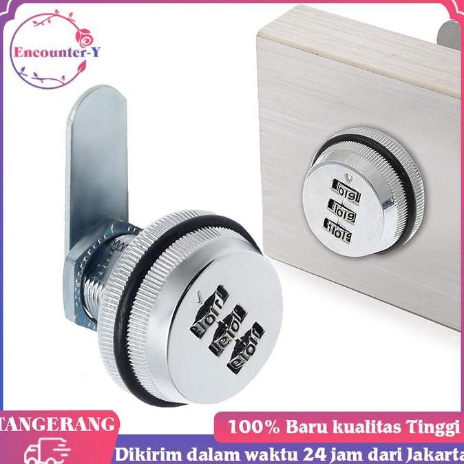 NEZGEFIG Kunci Kombinasi 3 Digit Kunci Loker Password Kombinasi Tiga Digit
