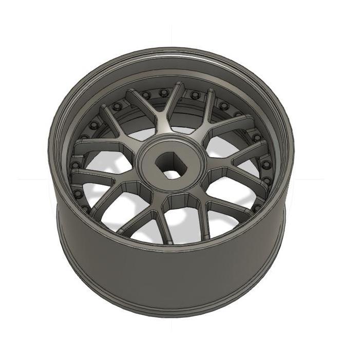 Velg Disk Model9 wltoys k969 XMod Mini-Z untuk K989 K969 Mini Z Xmods dll bahan RESIN 3D Print, deti