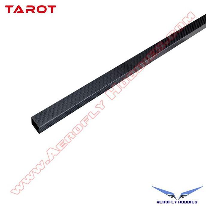 Tarot 20mm x 20mm x 18mm x 1000mm Square 3K Matte Pure Carbon Tube